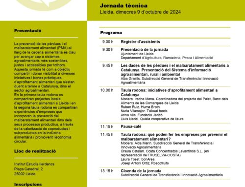 VIII Jornada “Aprofitem els aliments”